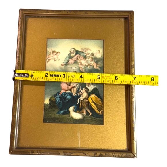 Antique Holy Family Christian Lithograph after Bartolomé Esteban Murillo Vintage - Picture 5 of 6